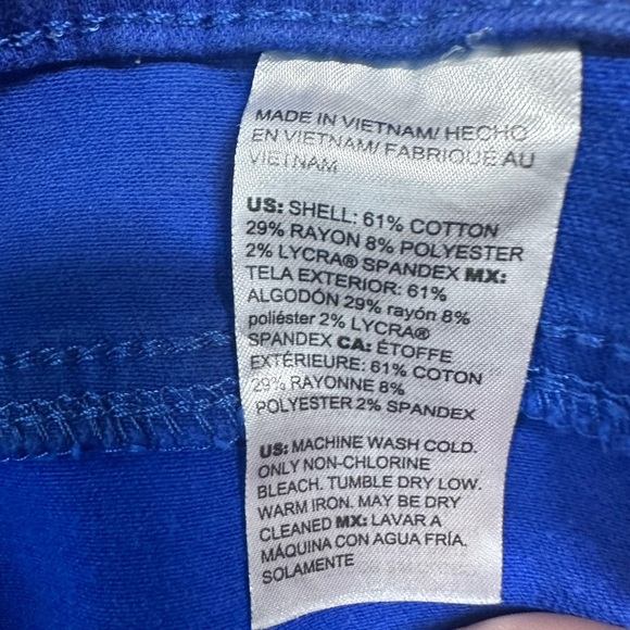 Chico's Vibrant Blue Pants - Picture 6 of 6